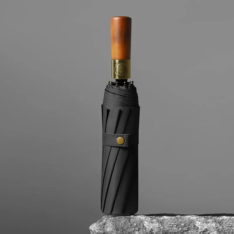 Golf Umbrella Large - AM1 Luxury Reverse Umbrella Men Wooden