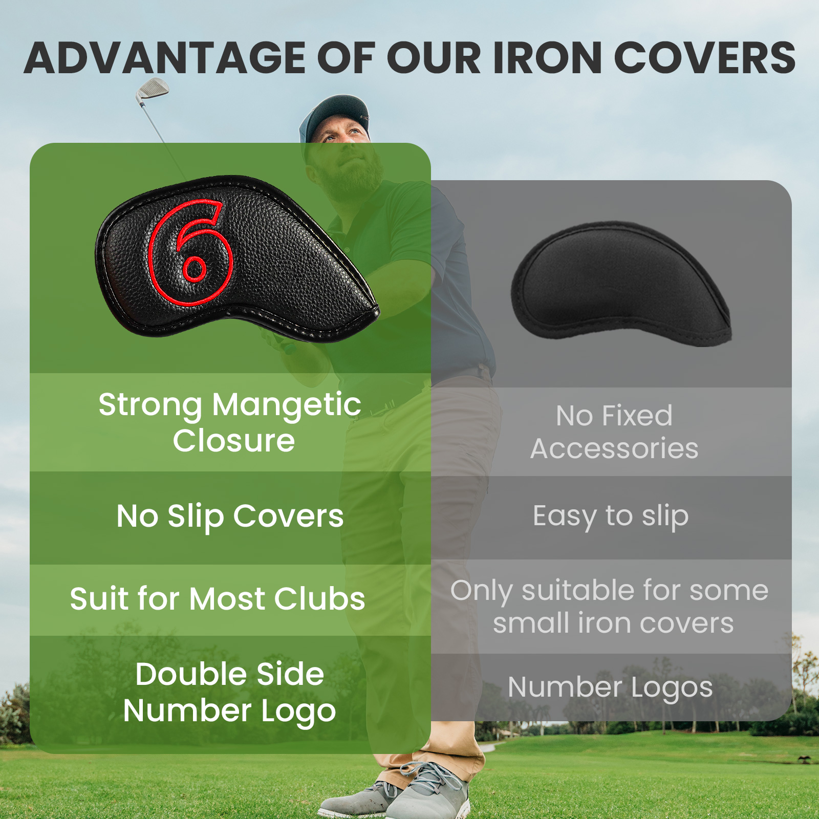 Golf Iron Covers Set Strong Ma – Golf Equipment Kit Bewertung und Preis